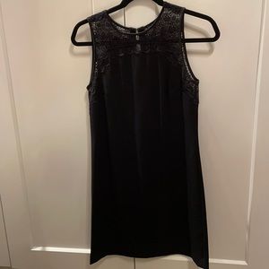 Lace shoulder dress